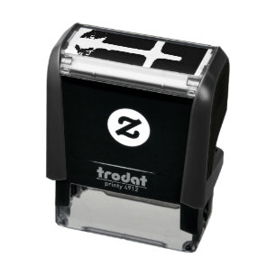 Cross of Light Jesus Christ Customizable Christian Self-inking Stamp