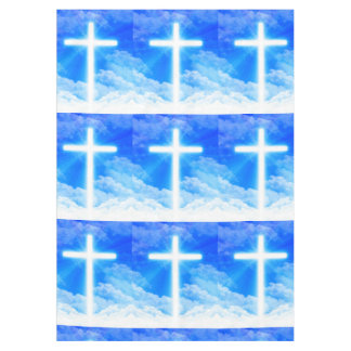 Cross of Light Jesus Christ Customizable Christian Tablecloth