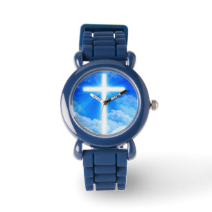 Cross of Light Jesus Christ Customizable Christian Watch