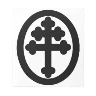 Cross of Lorraine Notepad
