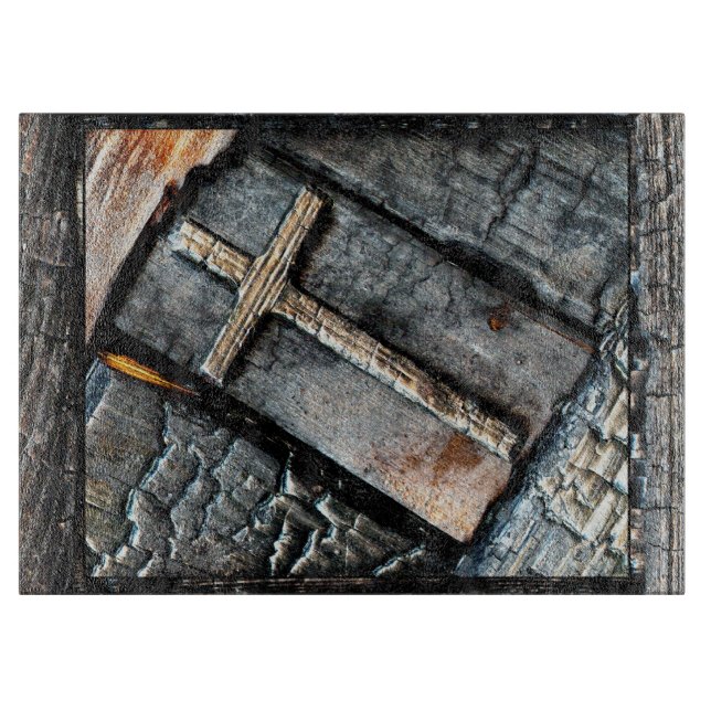 Cross of Protection Cutting Board (Front)