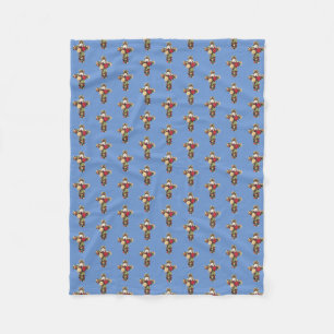 Cross of Roses Fleece Blanket