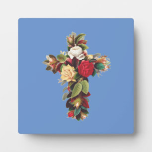 Cross of Roses Plaque
