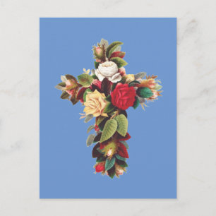 Cross of Roses Postcard