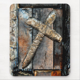 Cross of Strength Mouse Pad