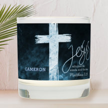 Cross on Water Bible Verse Personalized
