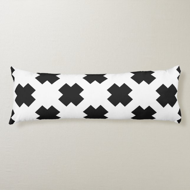 Cross Pattern Body Pillow (Front)