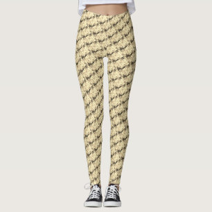 Cross pattern leggings design