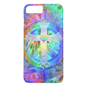 Cross, Peace Sign iPhone 8 Plus/7 Plus Case