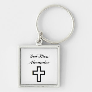 "Cross" Personalized Keychain