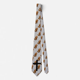 CROSS  PRAYING HANDS TIE