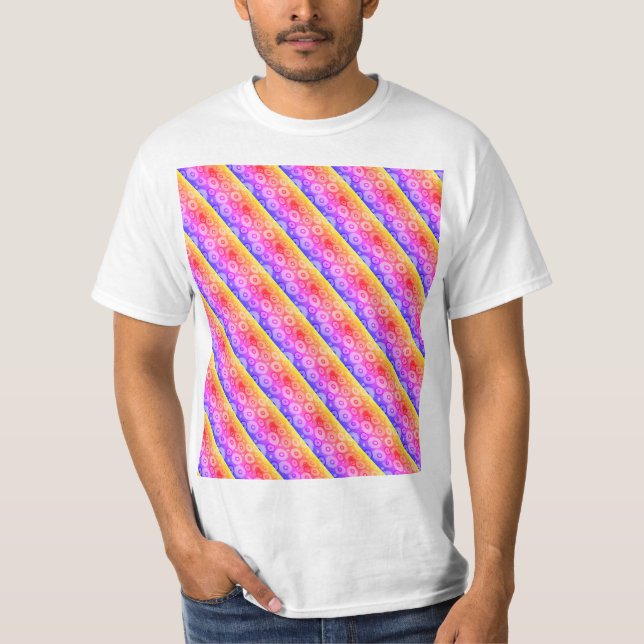Cross rainbow pattern T-Shirt (Front)