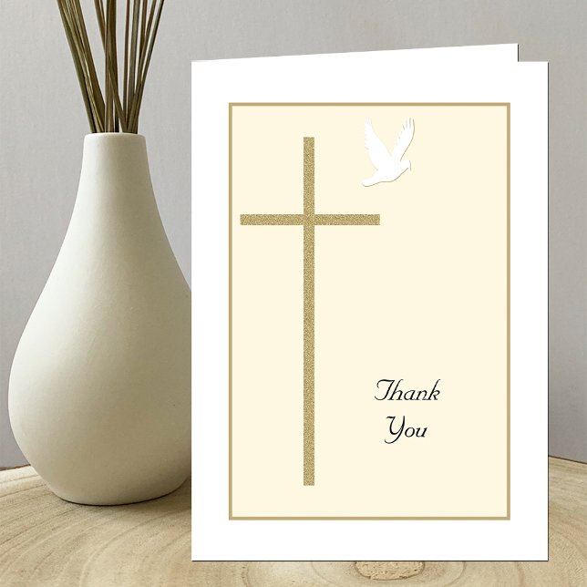 Cross Religious Christian Thank You Card (Creator Uploaded)