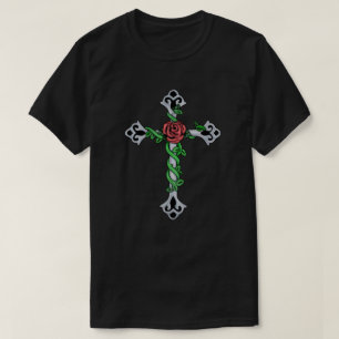 Cross Rose Vine T-Shirt