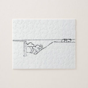 Cross-section of a landscape, from Thomas Mawson's Jigsaw Puzzle