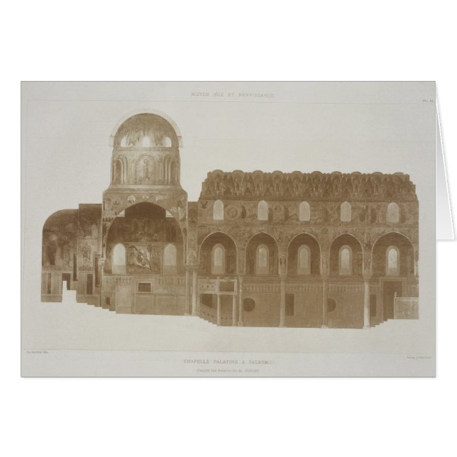 Cross-Section of the Palatine Chapel, Palermo, Sic (Front Horizontal)