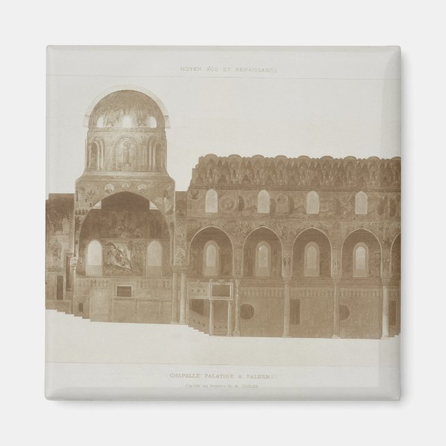 Cross-Section of the Palatine Chapel, Palermo, Sic Magnet (Front)