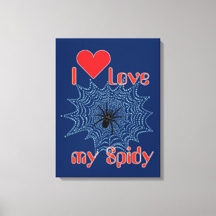 cross spider canvas print