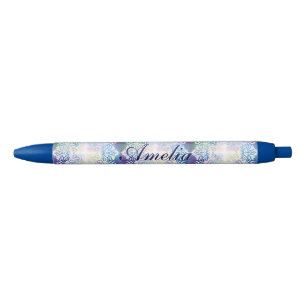 Cross,spiritual art,mandala,healing,energy,chakra, blue ink pen