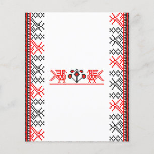 Cross-stitch birds flyer