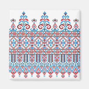 Cross-stitch design magnet