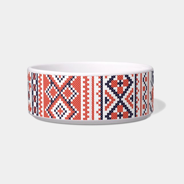 Cross-stitch design Patterns Bowl (Back)