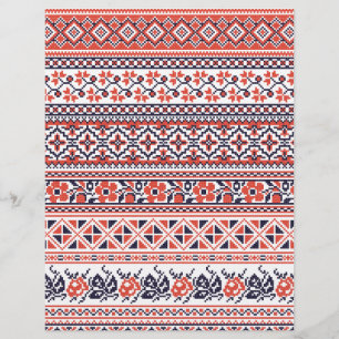 Cross-stitch design Patterns Flyer