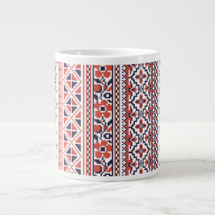 Cross-stitch design Patterns Large Coffee Mug