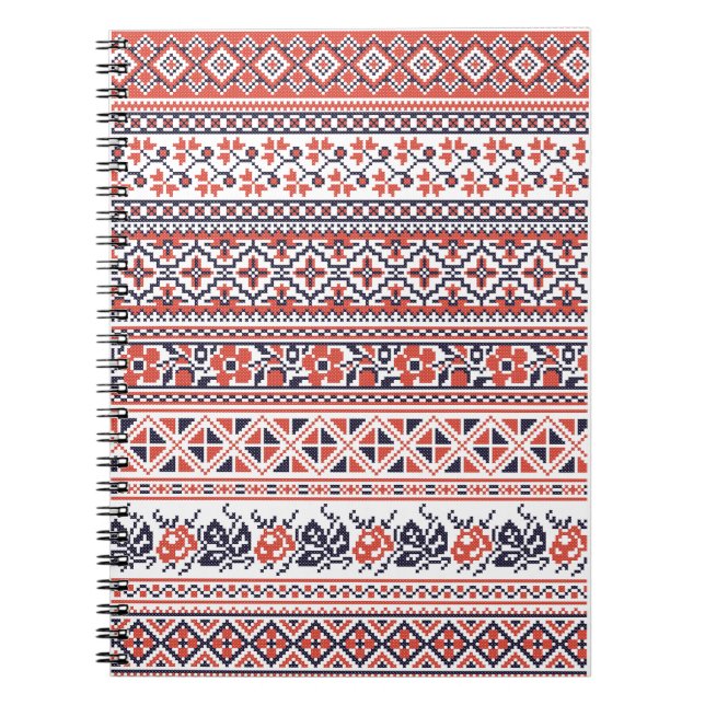 Cross-stitch design Patterns Notebook (Front)
