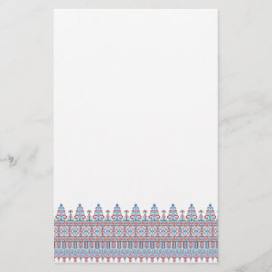 Cross-stitch design stationery