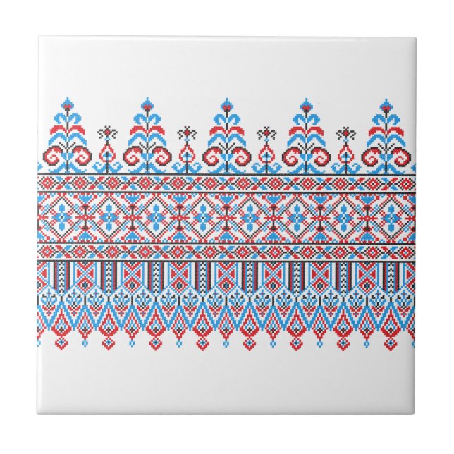 Cross-stitch design tile (Front)
