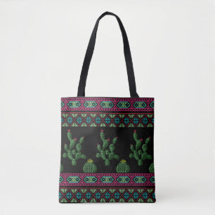 Cross stitch flower embroidery cross-stitch floral tote bag