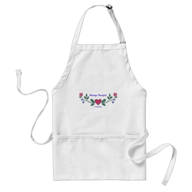 Cross Stitch M Therapist Standard Apron (Front)