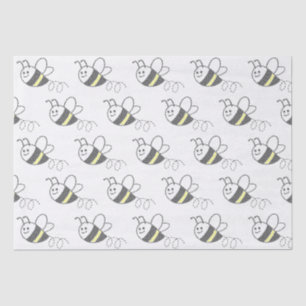 Cross Stitch Pattern Print Cute Bee Tissue Paper