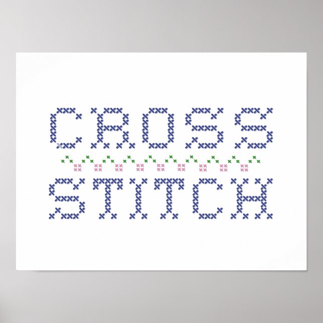 Cross Stitch Poster (Front)