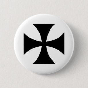Cross Templar 2 Inch Round Button