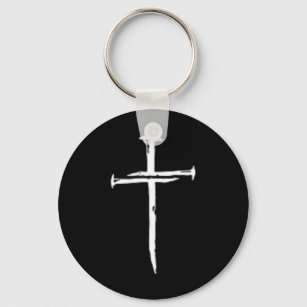 Cross Three Nails Christian Vintage 1 Cross 3 Nail Keychain