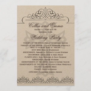 Cross Wedding Programs