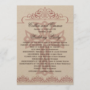 Cross Wedding Programs