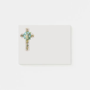 Cross with Flowers from 1910 Post-it Notes