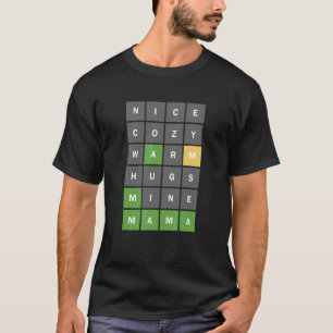 Cross Word Puzzle Game For Nerdy Wordy Moms Mother T-Shirt