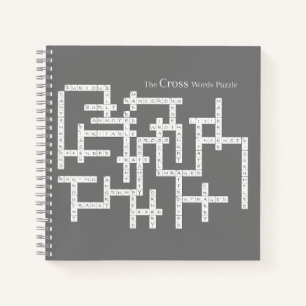 Cross Words Puzzle Semantics Humour Grey Notebook