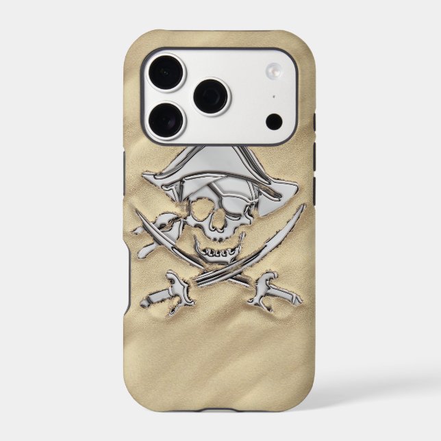 Crossbones de pirates Chrome sur la décoration de  (Verso)