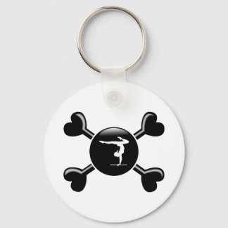Crossbones Gymnastics Keychain