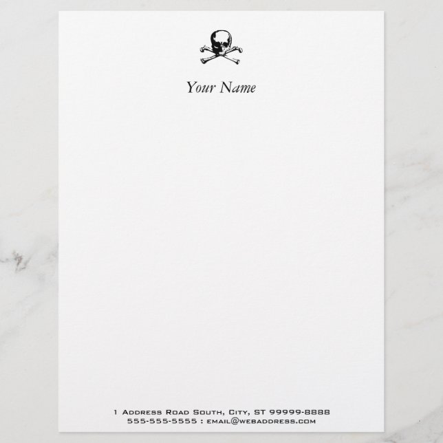 Crossbones Letterhead (Front)