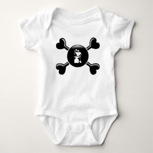 Crossbones Metal Working Baby Bodysuit