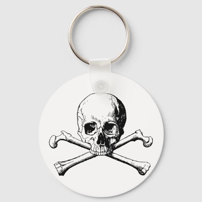 Crossbones skull keychain (Front)