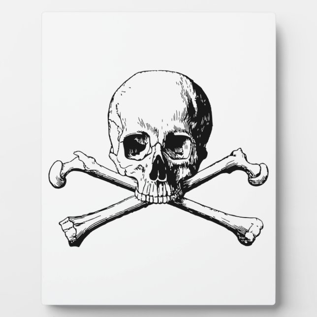 Crossbones skull plaque (Front)