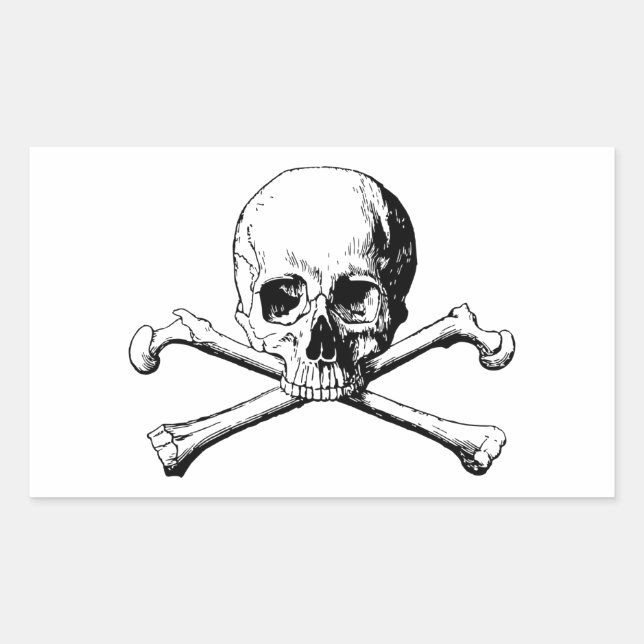 Crossbones skull sticker (Front)