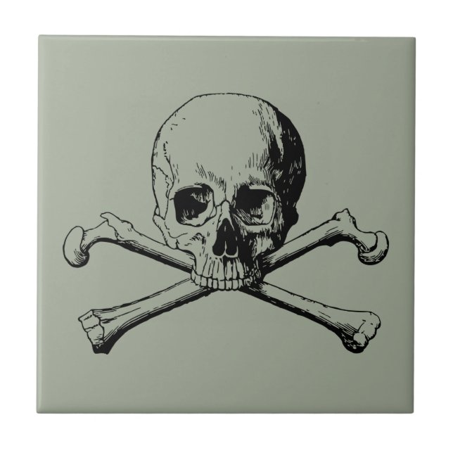 Crossbones skull tile (Front)